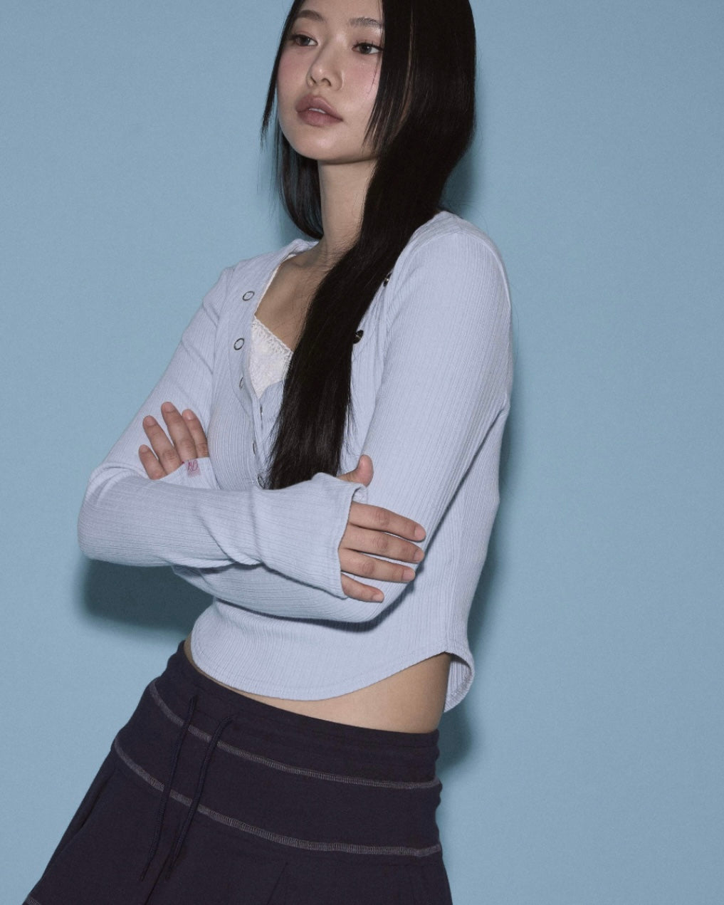 PLEASENOFOLLOW 24FW Bunny Snap Button Top / 8colors