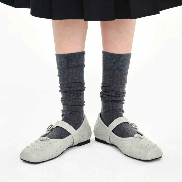 PAES Metal Stud Mary Jane - Mint