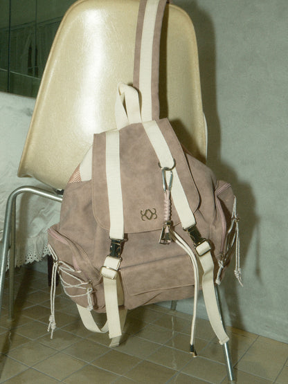 siweol Bow String Backpack - indie pink