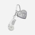 NFF DIVING HEART MIRROR KEYRING_SILVER