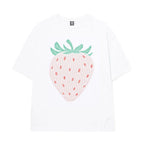 WONDERVISITOR Ascii Strawberry Overfit T-shirt [White]