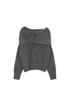 DEINET HUG ME STRING OFF SHOULDER KNIT / 2COLORS