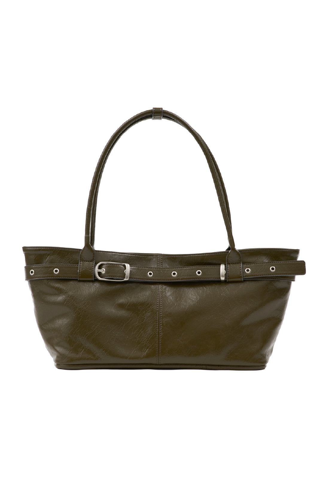 YEOMIM belted boat bag (crack khaki)