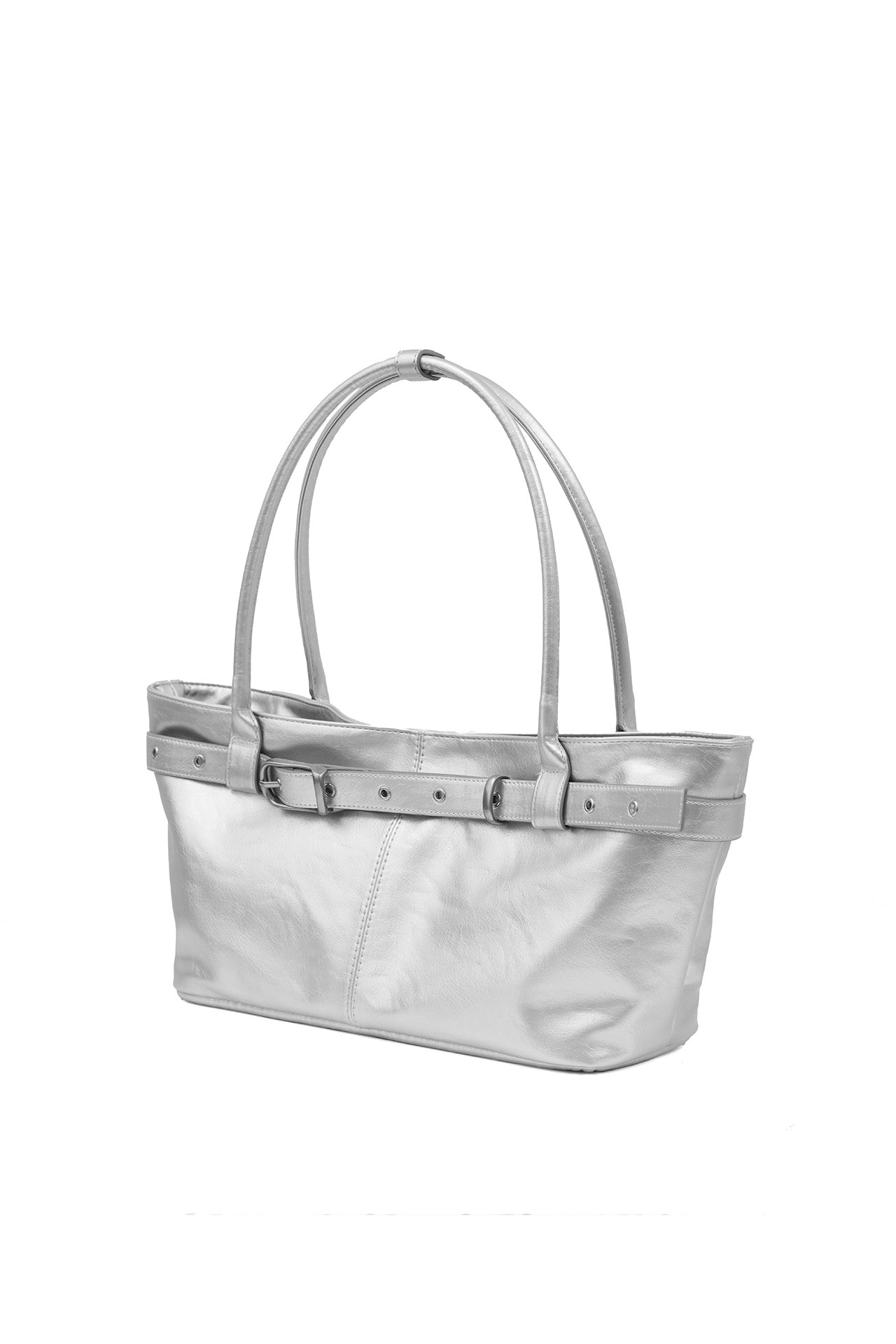 YEOMIM belted boat bag (silver)