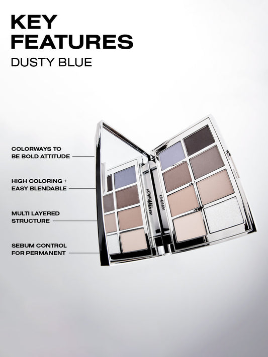 RISKY Pigment Eyeshadow Palette / DUSTY BLUE
