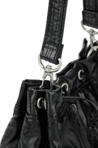 DEINET D STITCH PADDING MINI BAG IN BLACK