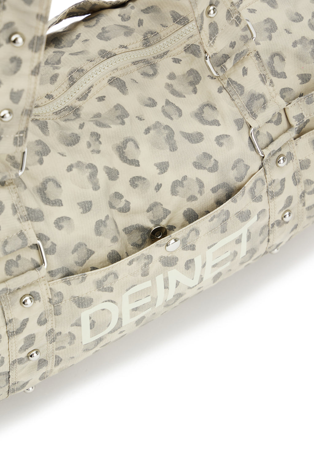 LOGO DUFFLE BAG IN LEOPARD