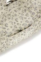 DEINETT LOGO DUFFLE BAG IN LEOPARD