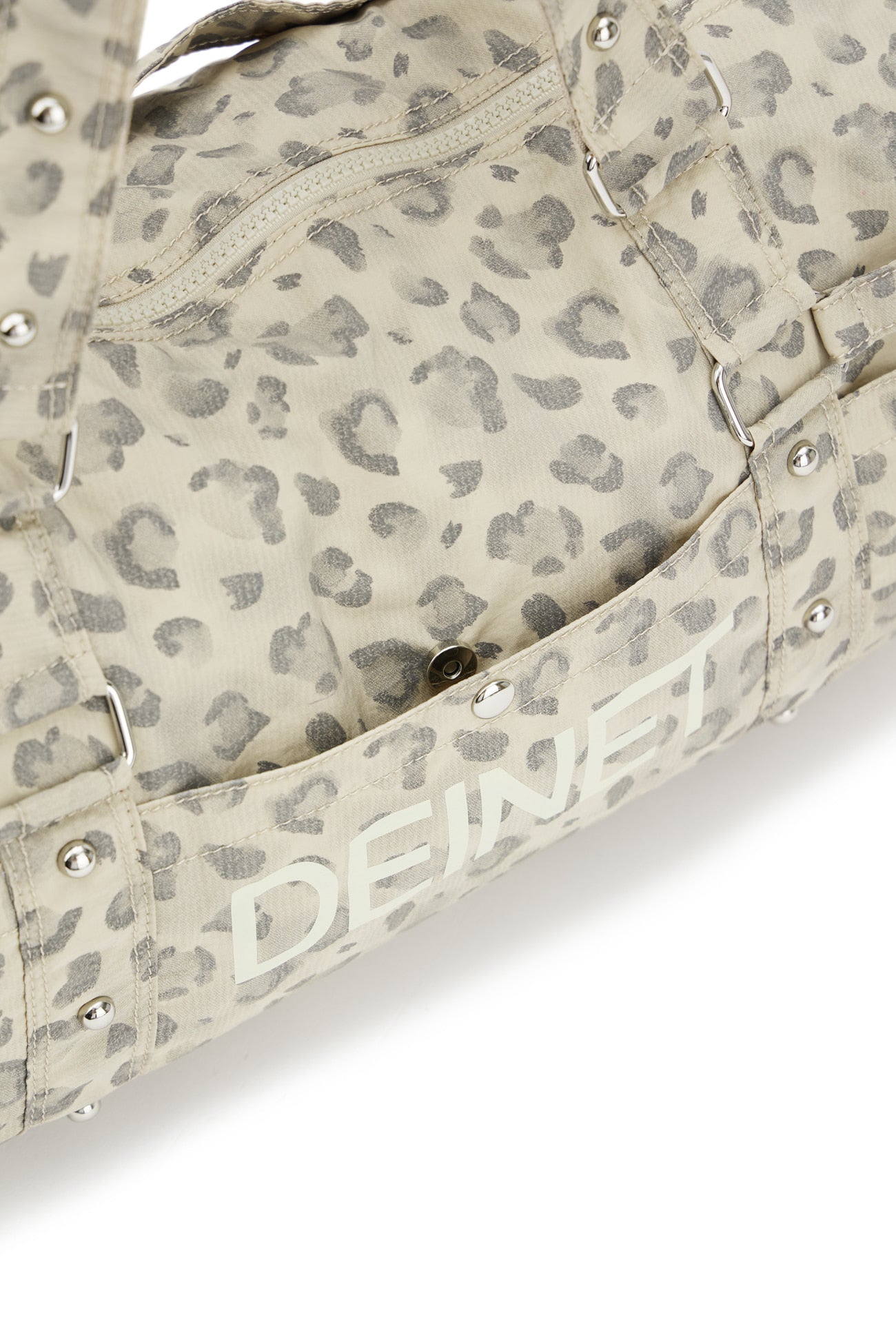 LOGO DUFFLE BAG IN LEOPARD