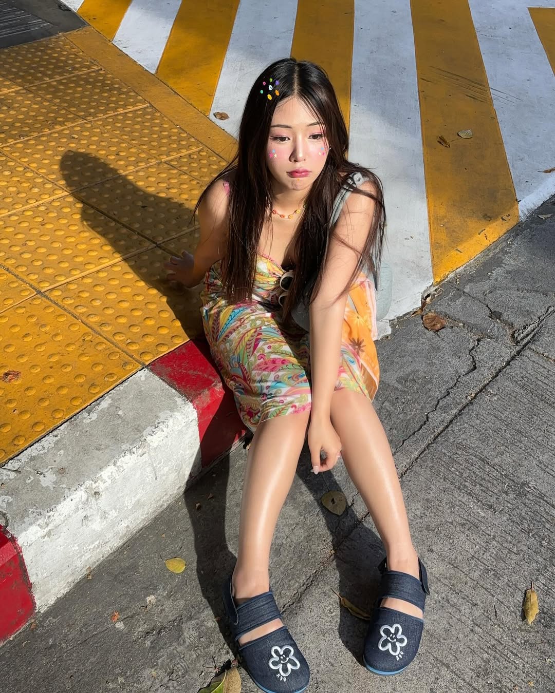 kuudoo Denim Flower Sandals (size 35~45 available)