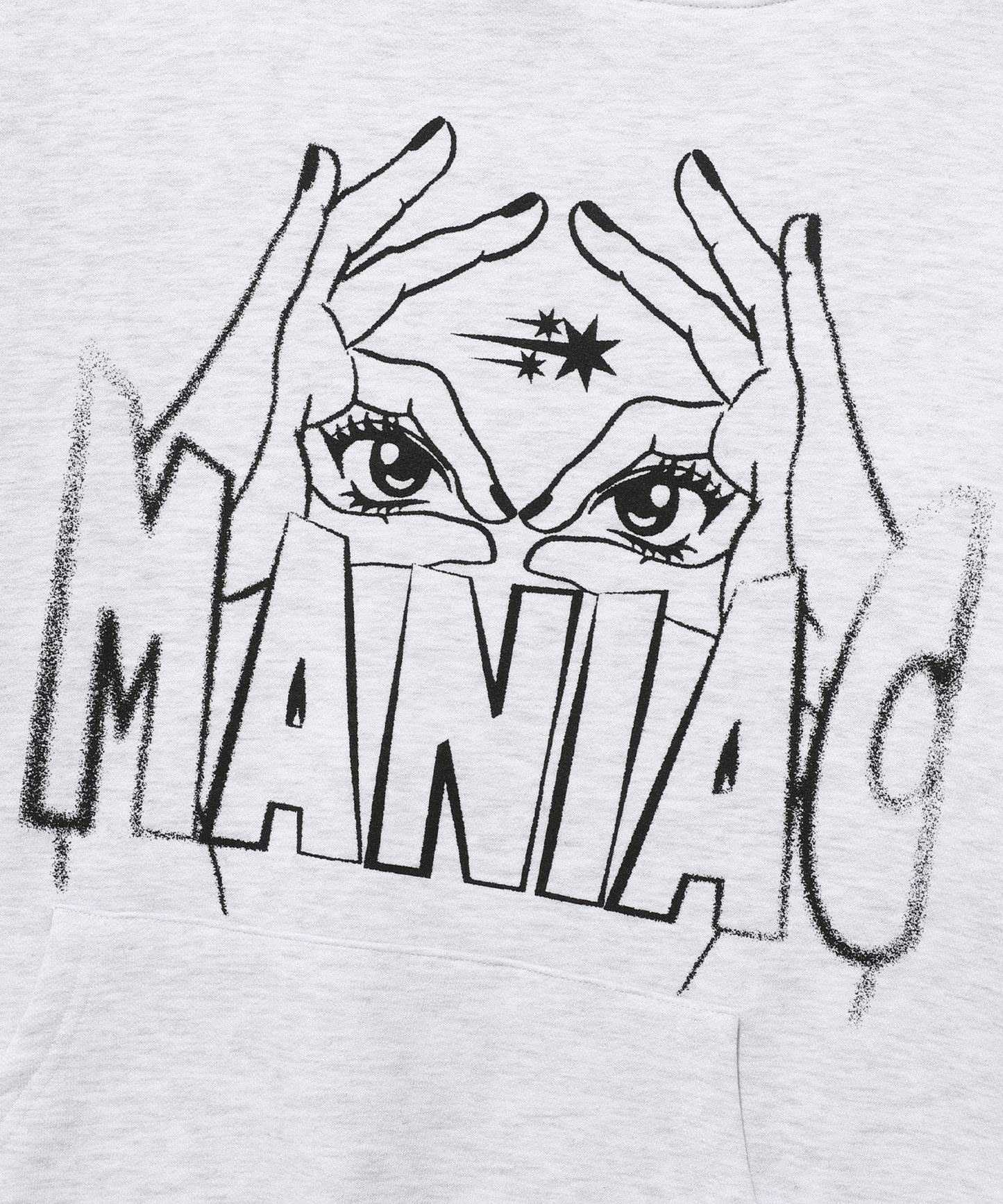 niceghostclub BLIND MANIAC HOODIE [LIGHT GREY]