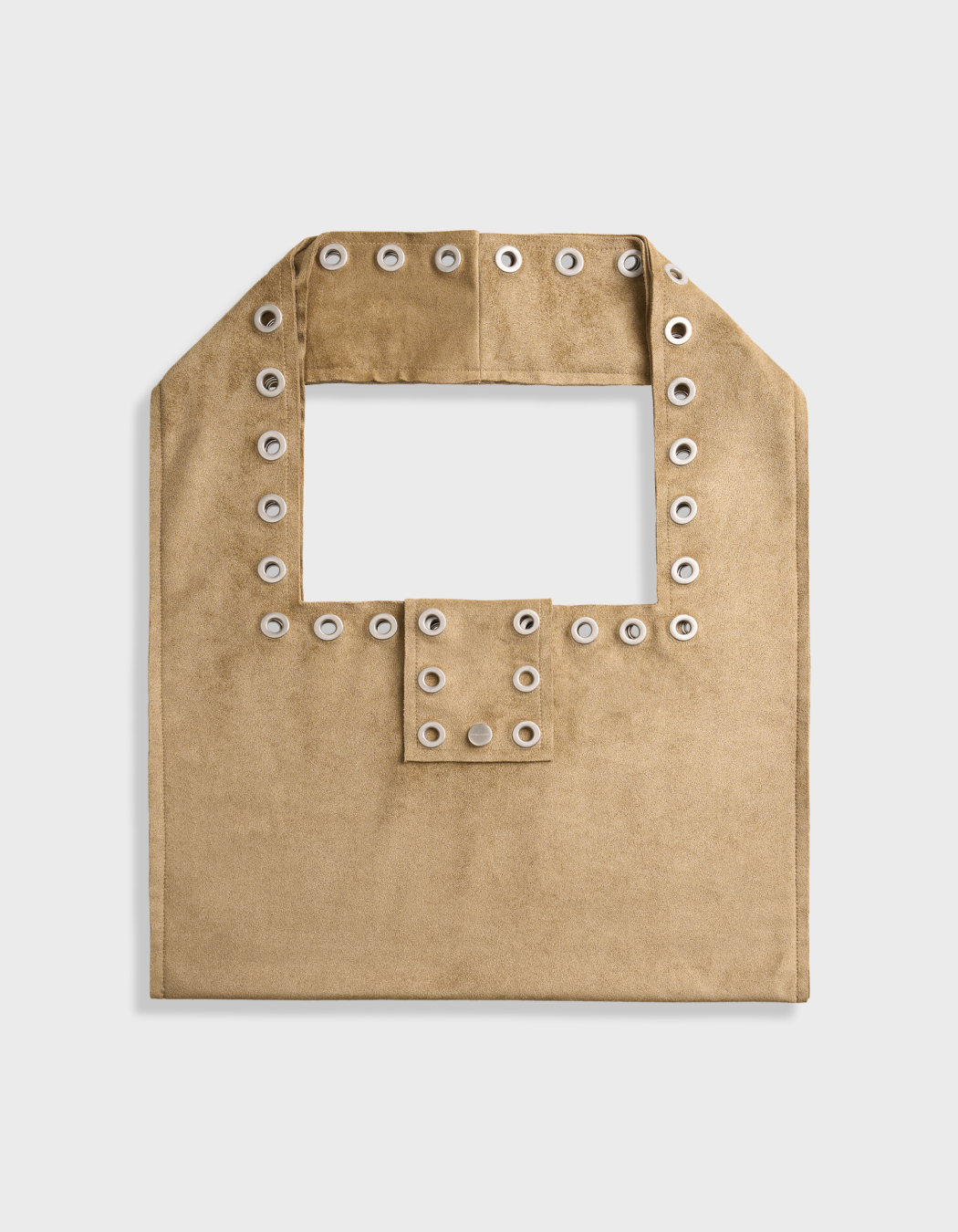 Polysooem EYELET SUEDE SHOULDER BAG / YELLOWISH