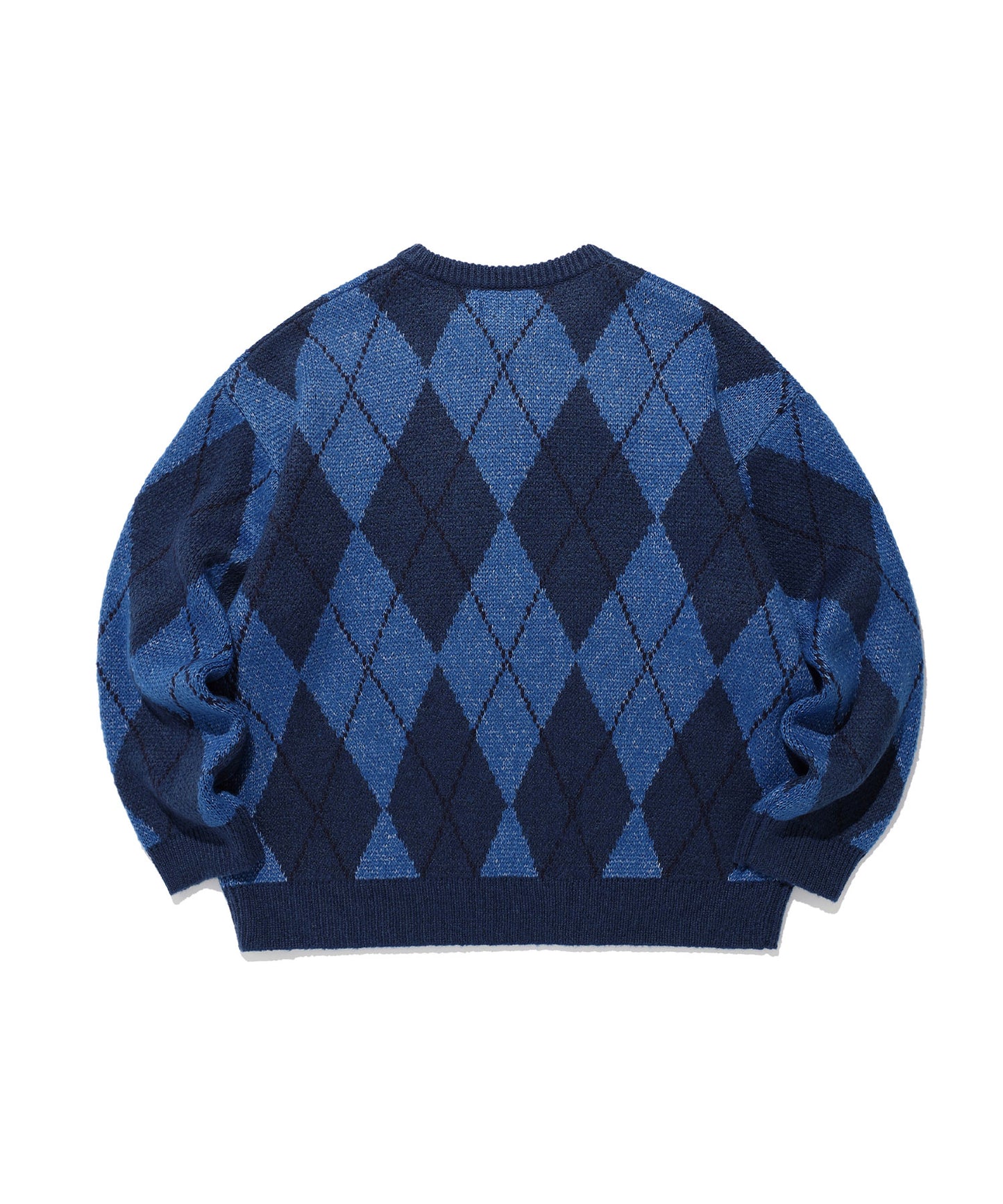 niceghostclub 
LITTLE GHOST ARGYLE KNIT
[BLUE]