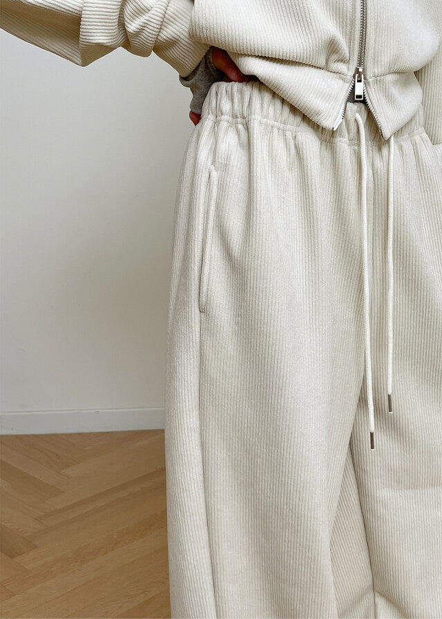 [WARM♨️] 韓國製造 Corduroy Mink Set / Cream