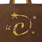 LSC Reversible Check Logo Big Eco Bag Brown