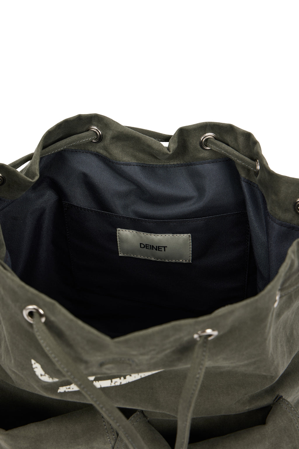 DEINET D & FRIENDS STUD POCKET BACKPACK IN KHAKI
