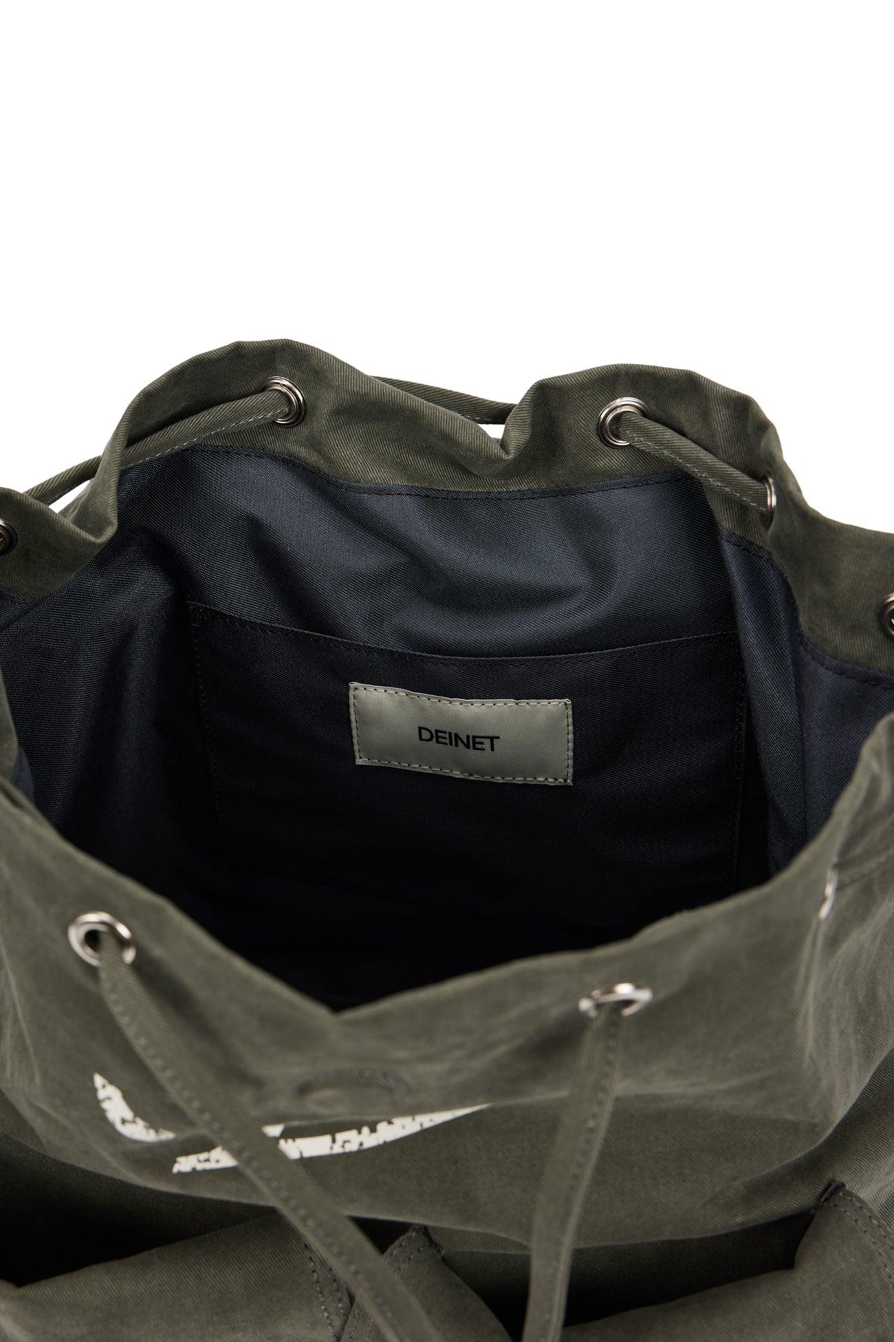 DEINET D & FRIENDS STUD POCKET BACKPACK IN KHAKI