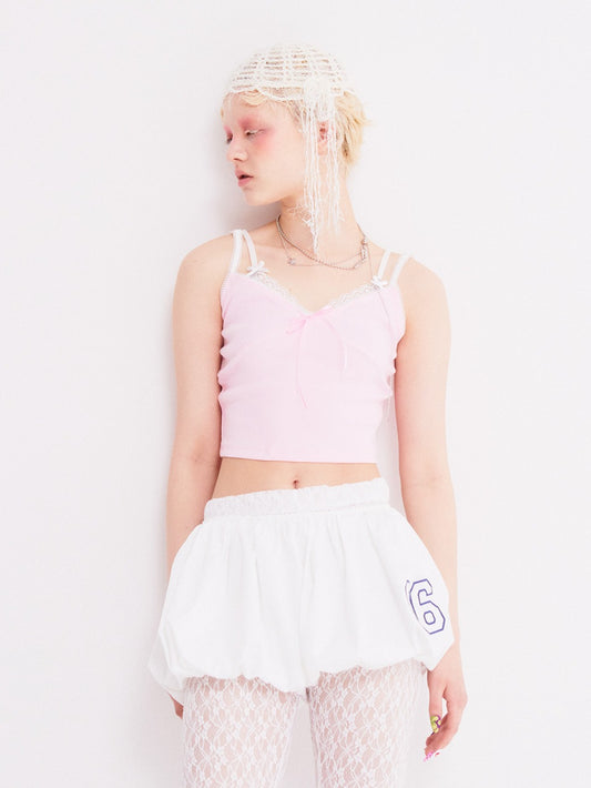 Lovely Balloon Shorts / White