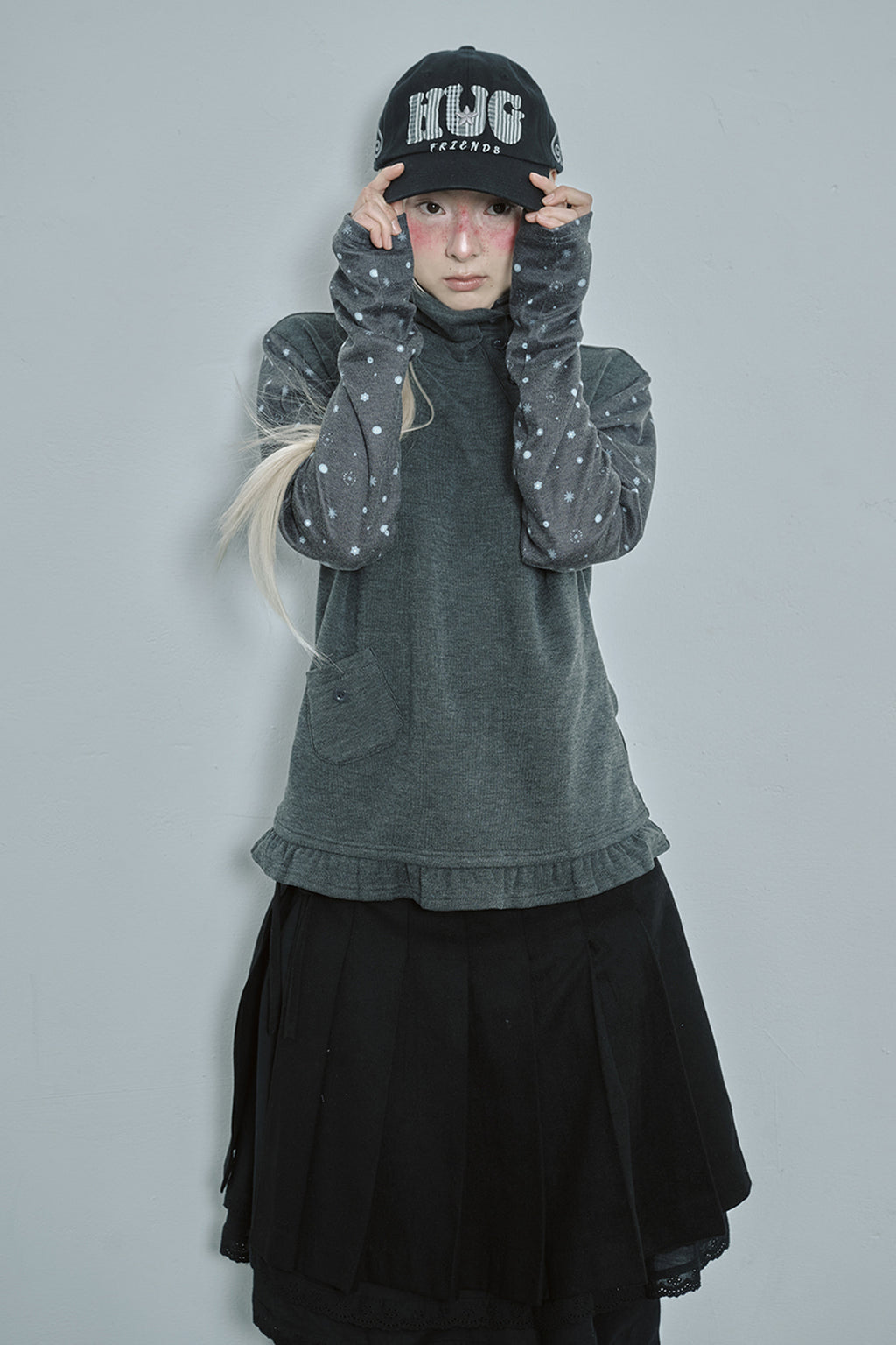 hugyourskin HUG friends cap (Black)