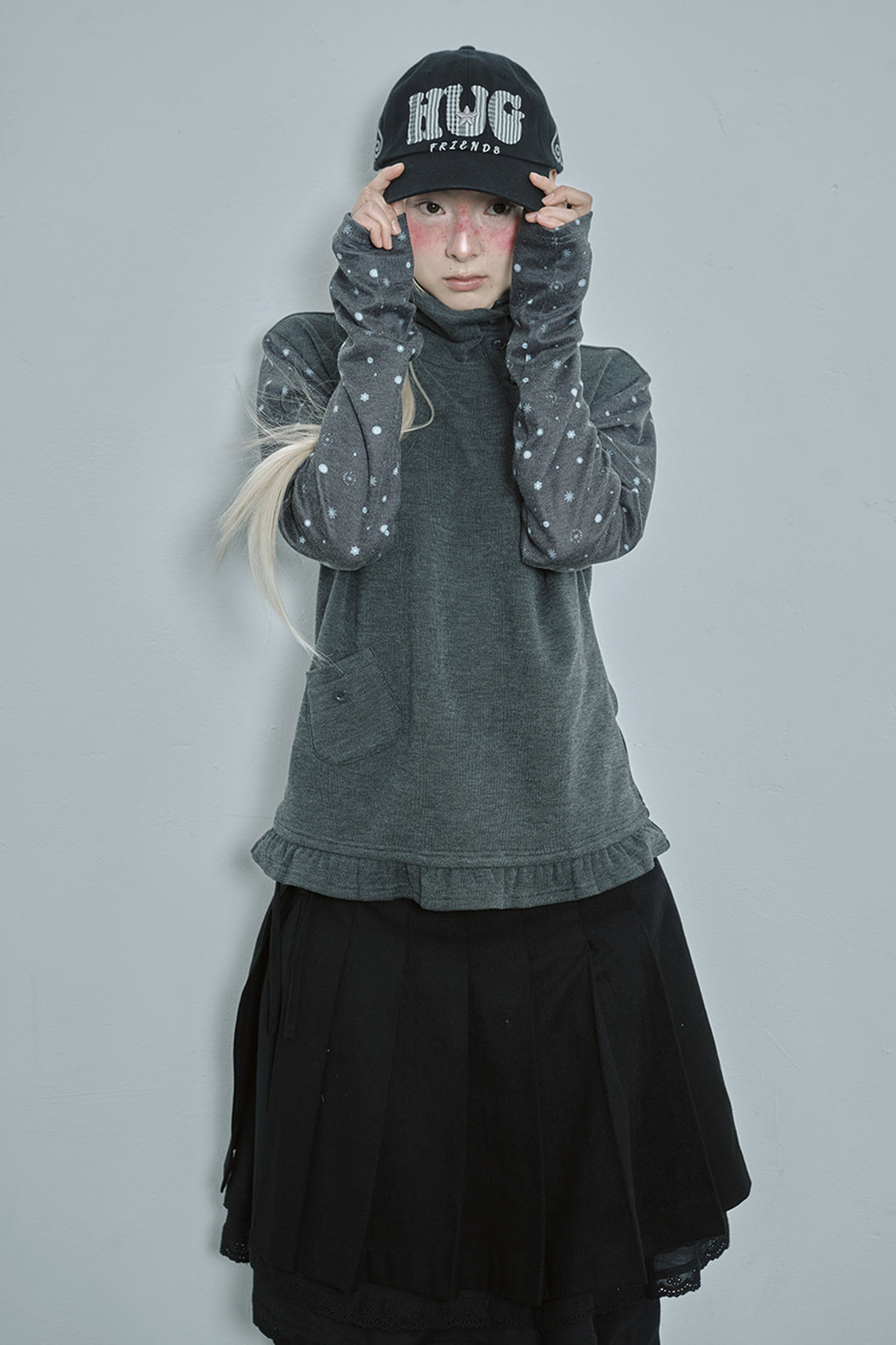 hugyourskin HUG friends cap (Black)