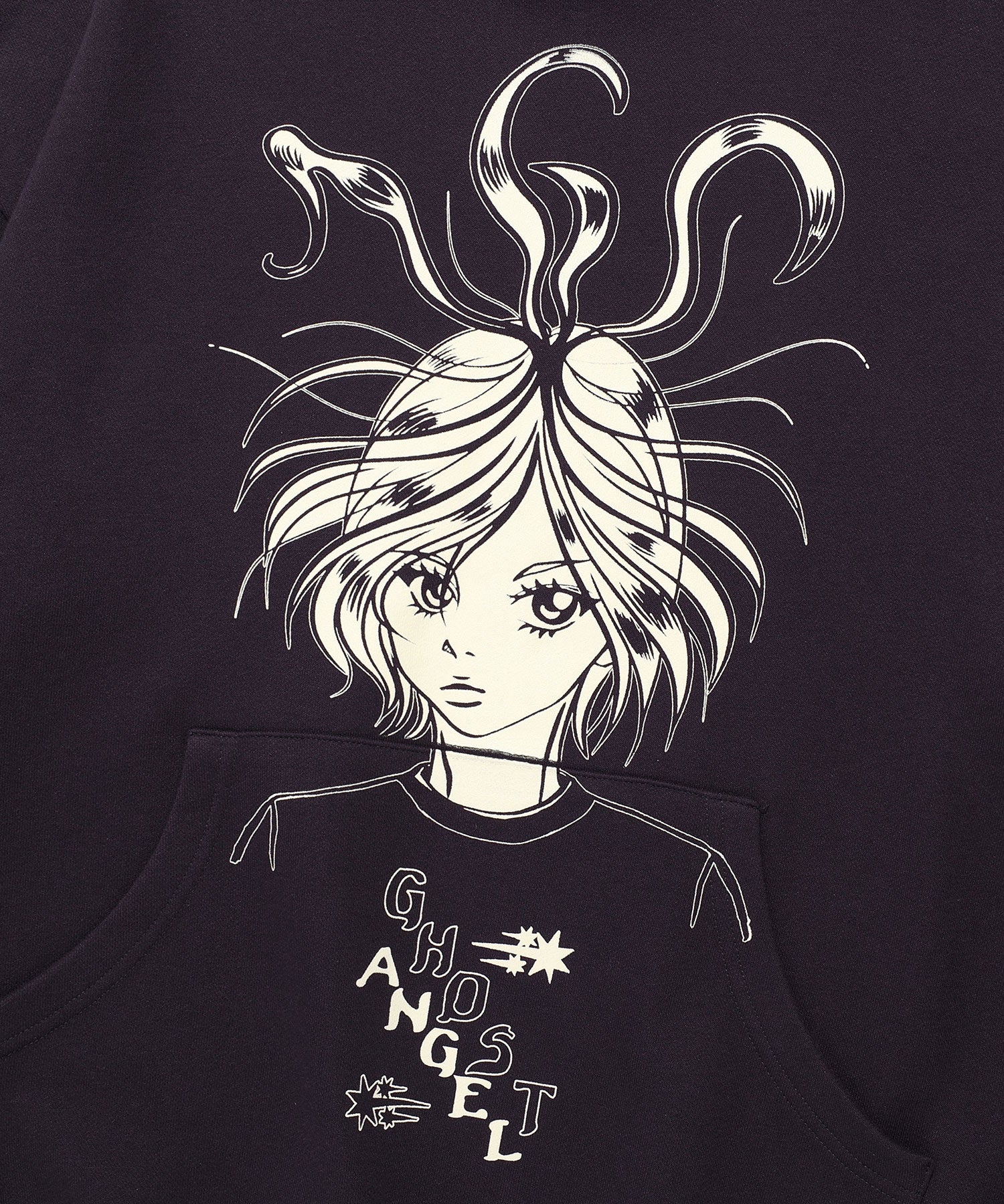 niceghostclub GHOST ANGEL UNIFORM HOODIE [DARK PURPLE]