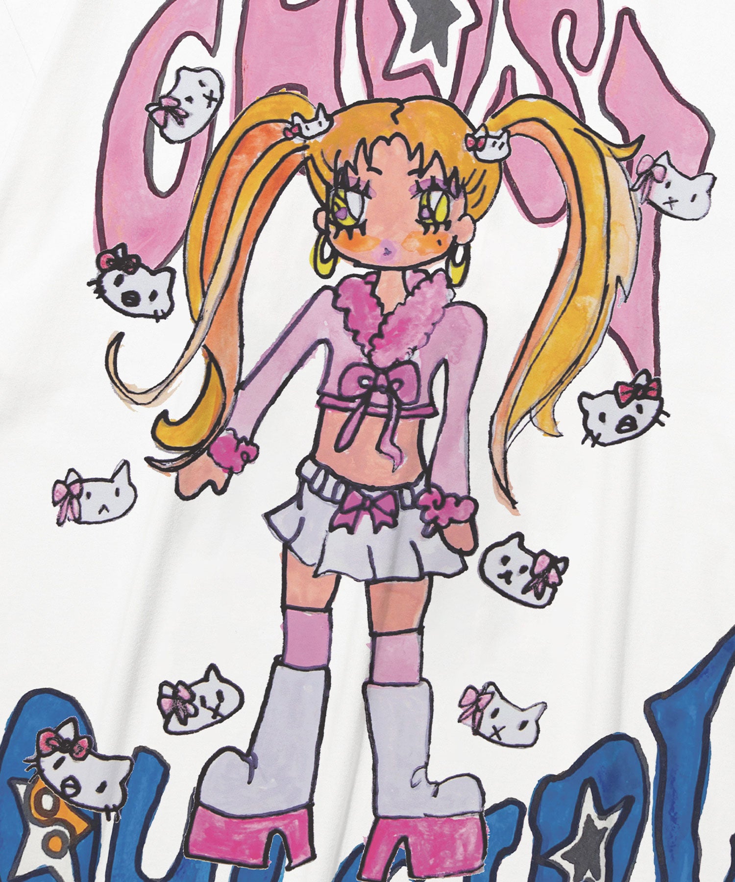 [ NICE GHOST CLUB]★GHOSTSOULGIRL RABBIT&BEAR BIG BIG TEE MUSINSA | NICE GHOST CLUB [X SOULPUSSSY CAT]GHOSTSOULGIRL