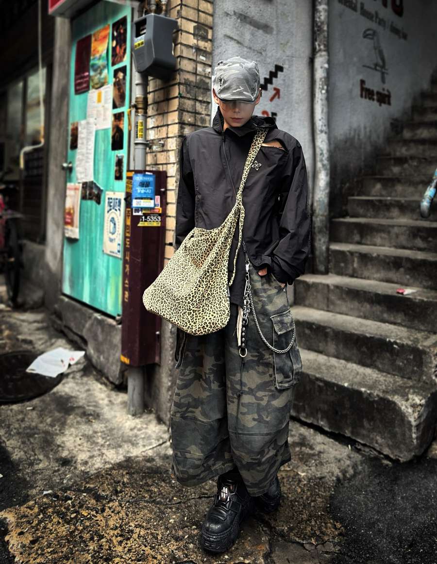 Modi-Tying Echo bag_Beige Leopard