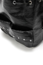 DEINET 5-WAY STUD POCKET MULTI BAG IN BLACK