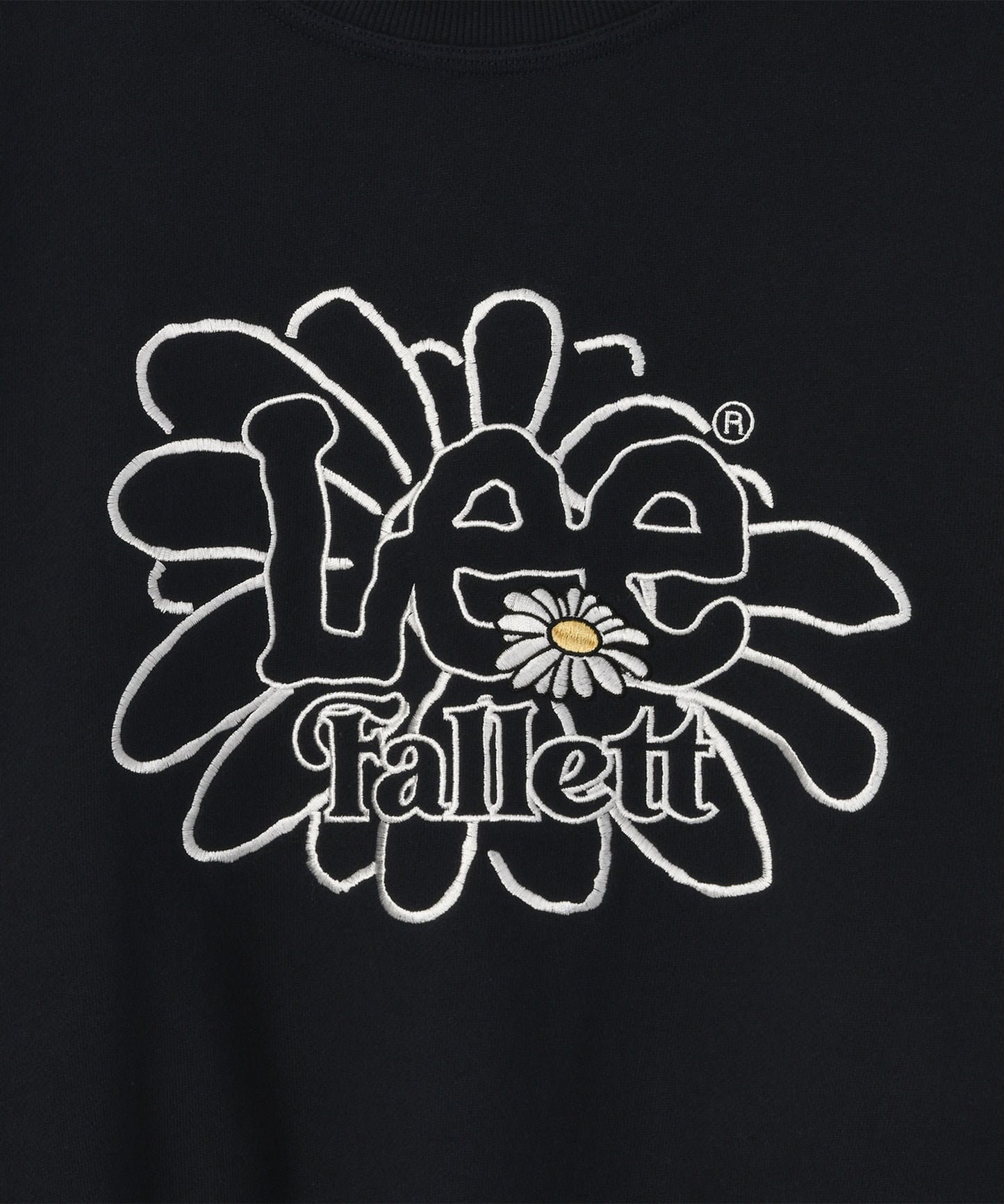 [Fallet x Lee] Sun Flower Sweatshirt / navy