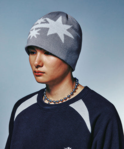 niceghostclub 3STAR BEANIE [GREY]