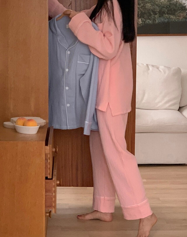 [韓國售出16,000+⭐️] J'eu Seven Days Cotton Pajama Set 7colors