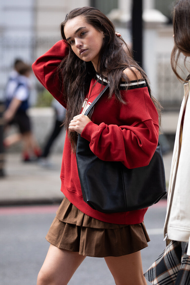 SPORTY OVERSIZE SWEATSHIRT (RED)