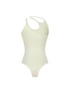 [asif calie] EMBROIDERY STRAP BODY SUIT KHAKI BEIGE
