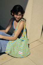 Heeari Poolside Daily Beach Big Bag - Blue Stripe