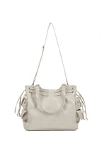 DEINET NEW STUD STRING BIG BAG IN ASH BEIGE