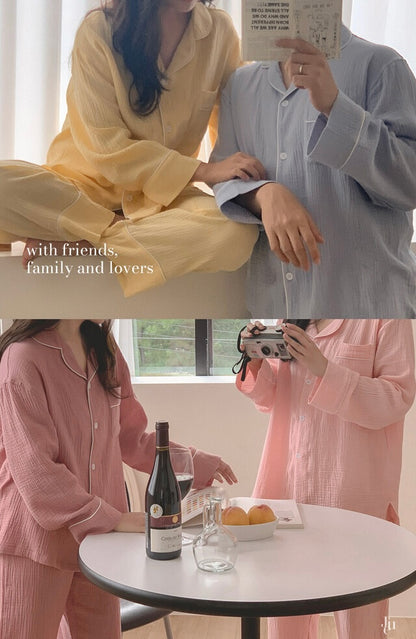 [韓國售出16,000+⭐️] J'eu Seven Days Cotton Pajama Set 7colors