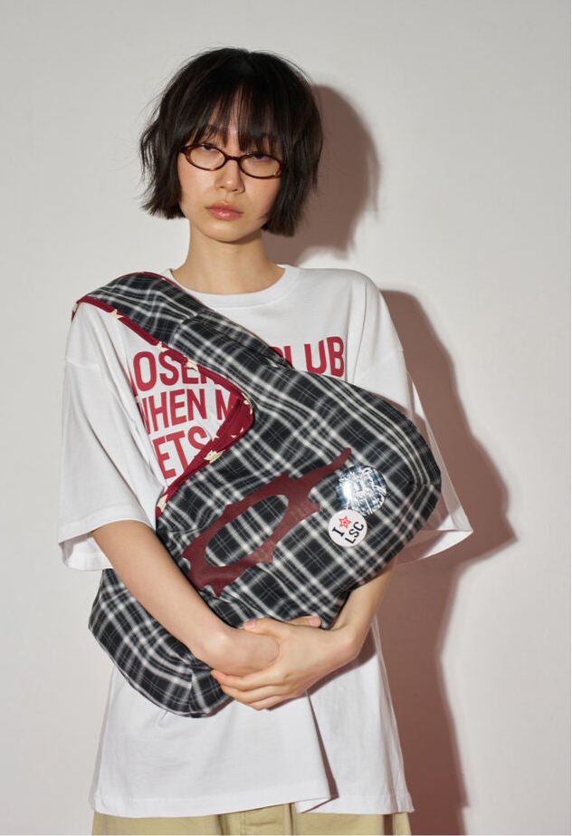 LSC REVERSIBLE STAR SHOULDER BAG (RED)