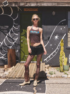 [asif calie] GURLS GLITER DOT SLEEVELESS BROWN