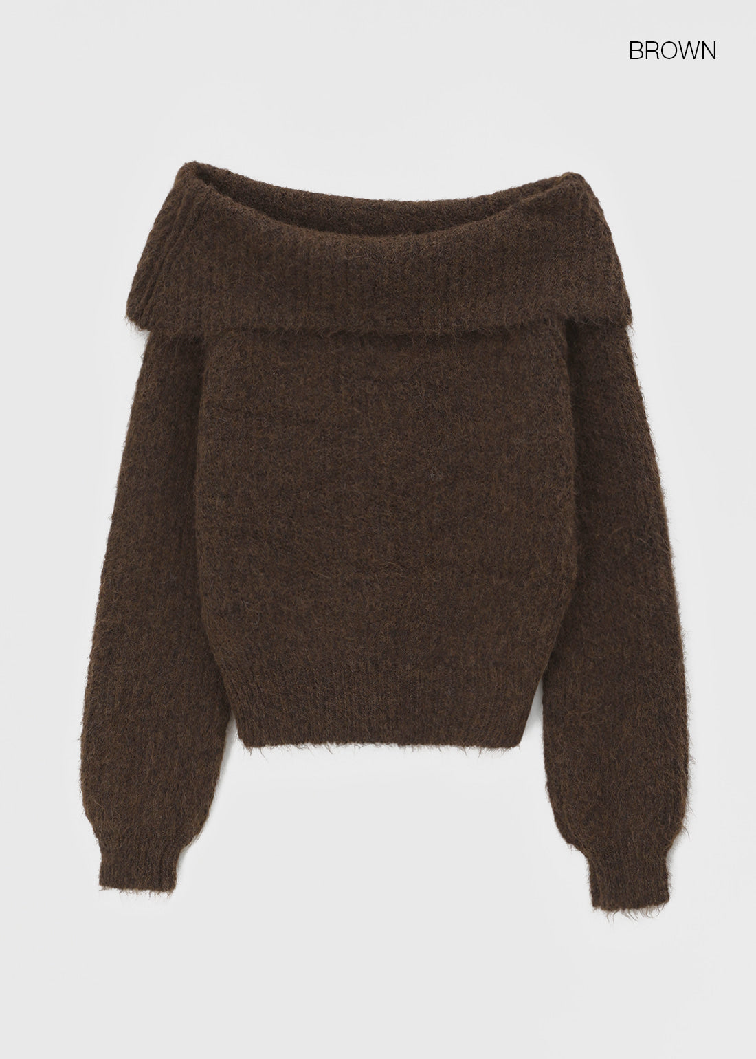 BLACKUP Penner Off-Shoulder Knit (30%wool) / 3colors