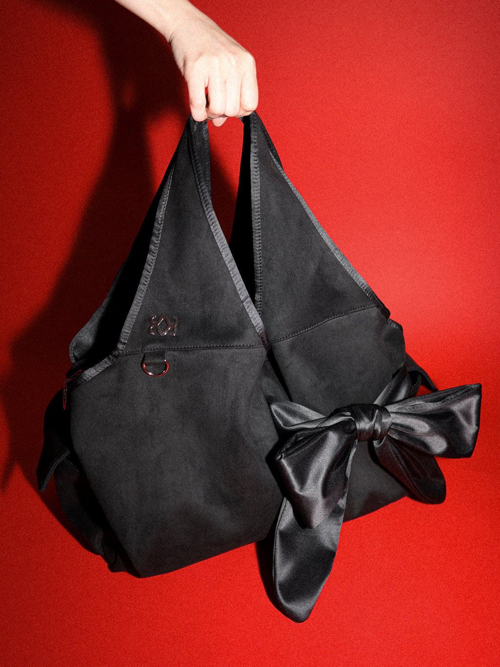 siweol Bow Shoulder Bag - black