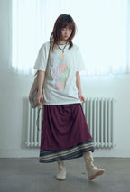 niceghostclub rainbow finger tee [2colors]