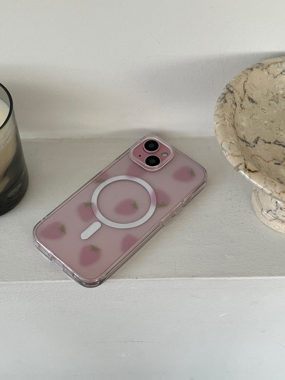 cloud strawberry [magsafe jell-hard case]