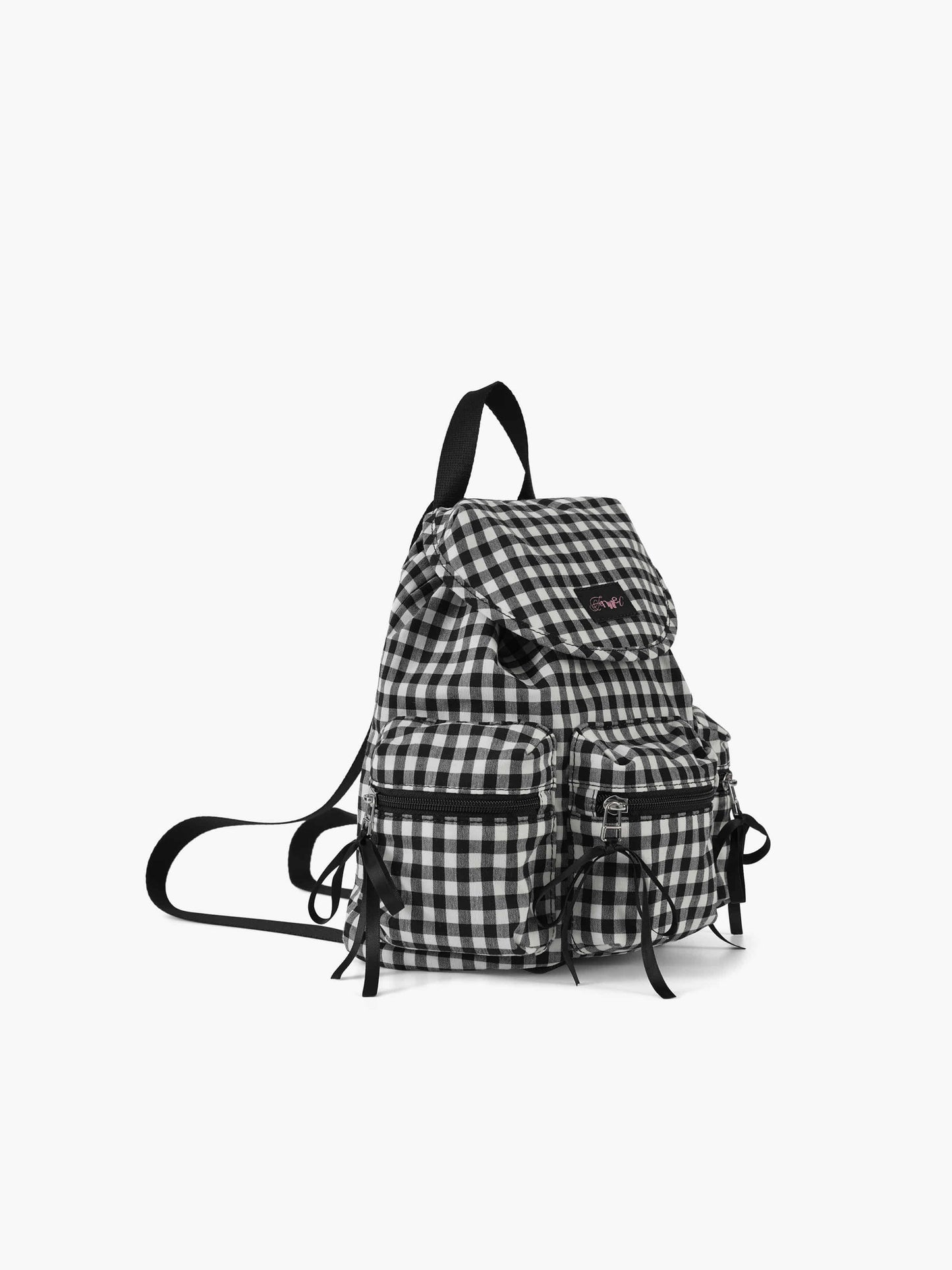 fennec Berry Pocket Backpack / check black