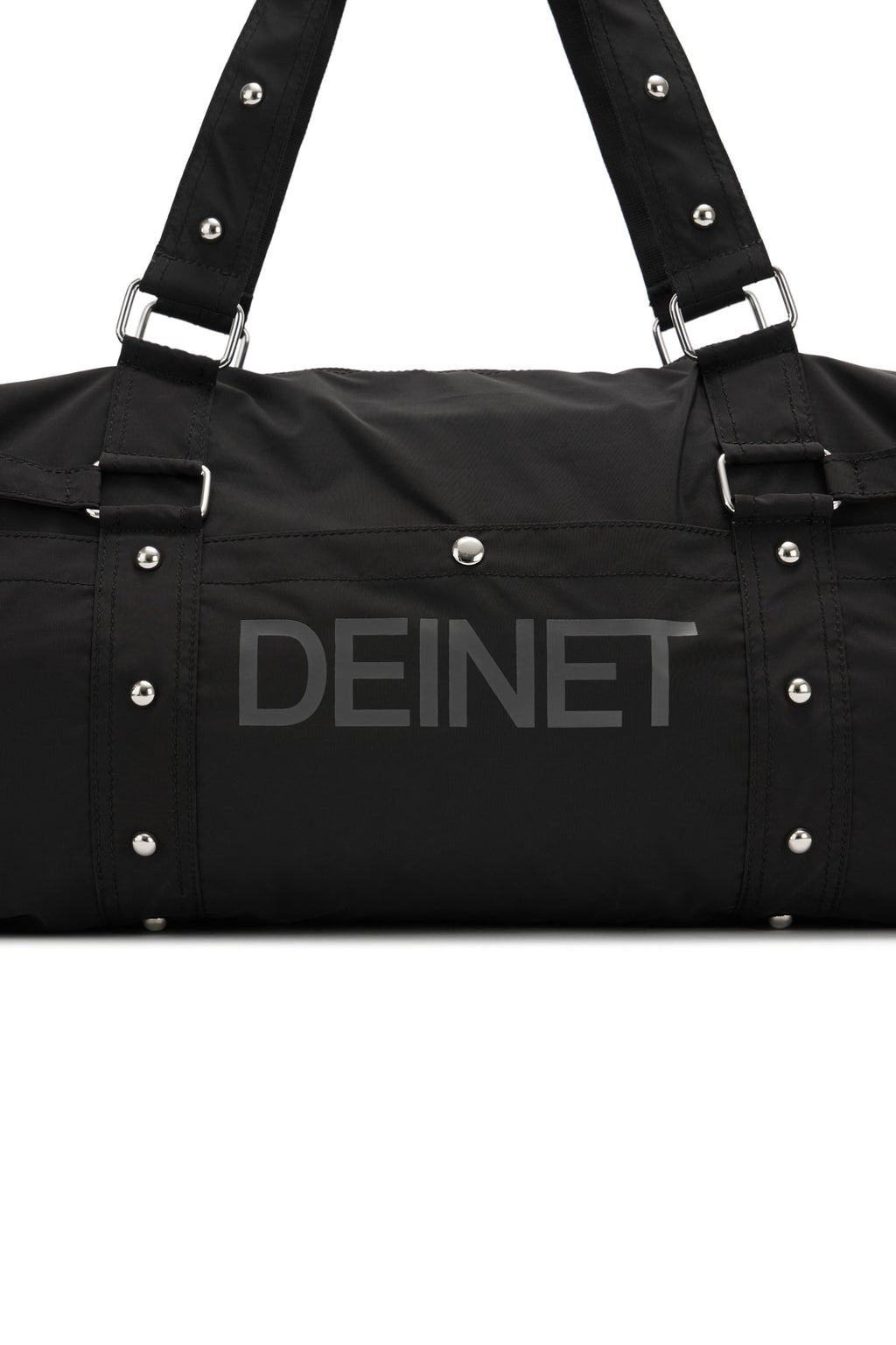 DEINET LOGO DUFFLE BAG IN BLACK