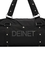 DEINET LOGO DUFFLE BAG IN BLACK