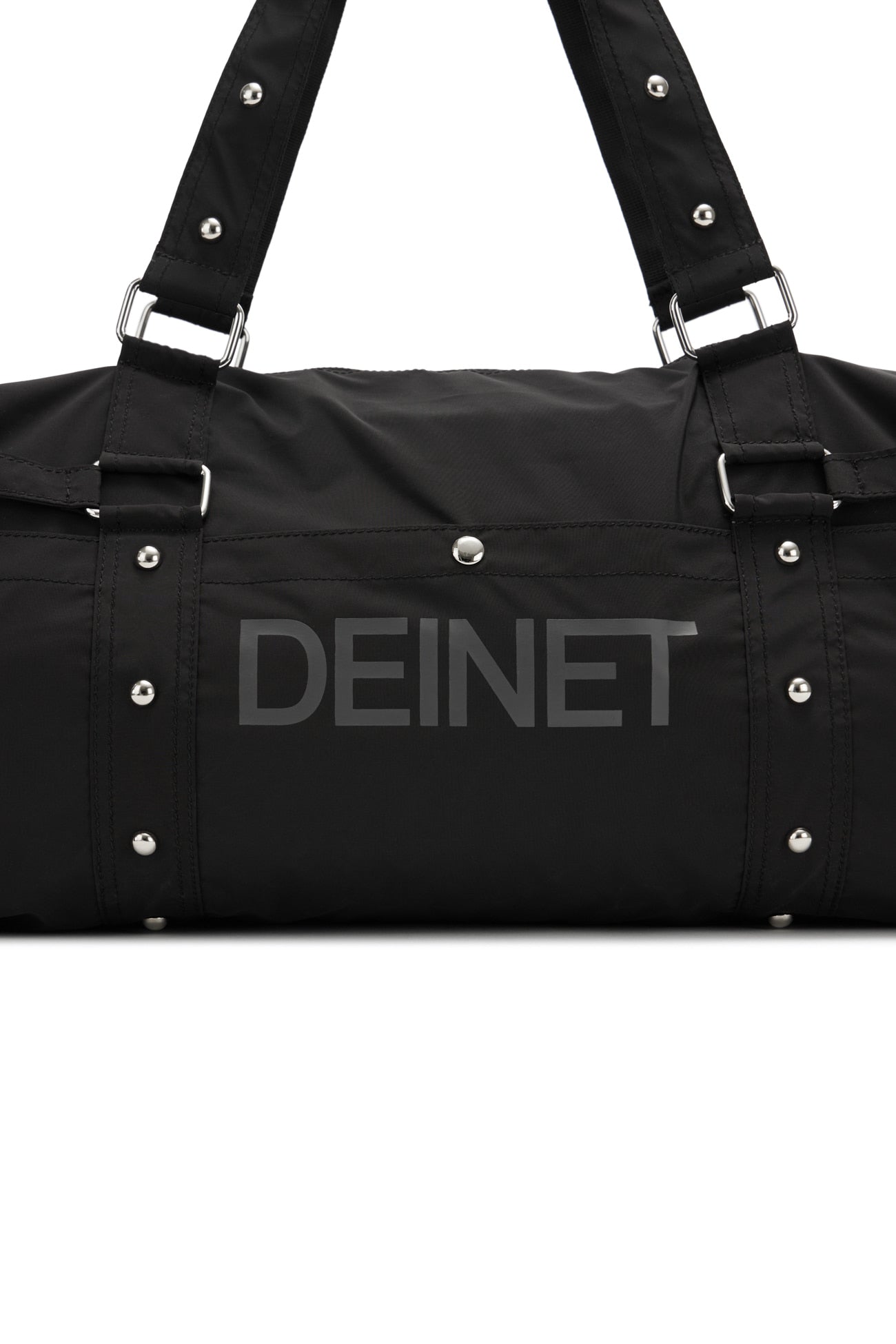 DEINET LOGO DUFFLE BAG IN BLACK