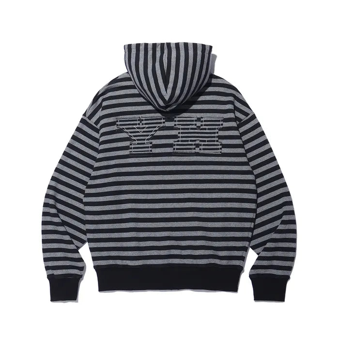 I LOVE APPLIQUÉ HOOD ZIP-UP_CHARCOAL