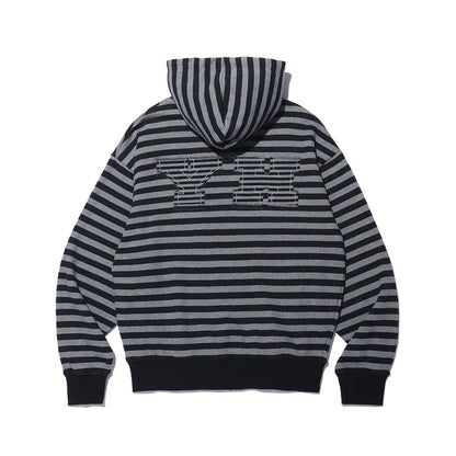 I LOVE APPLIQUÉ HOOD ZIP-UP_CHARCOAL