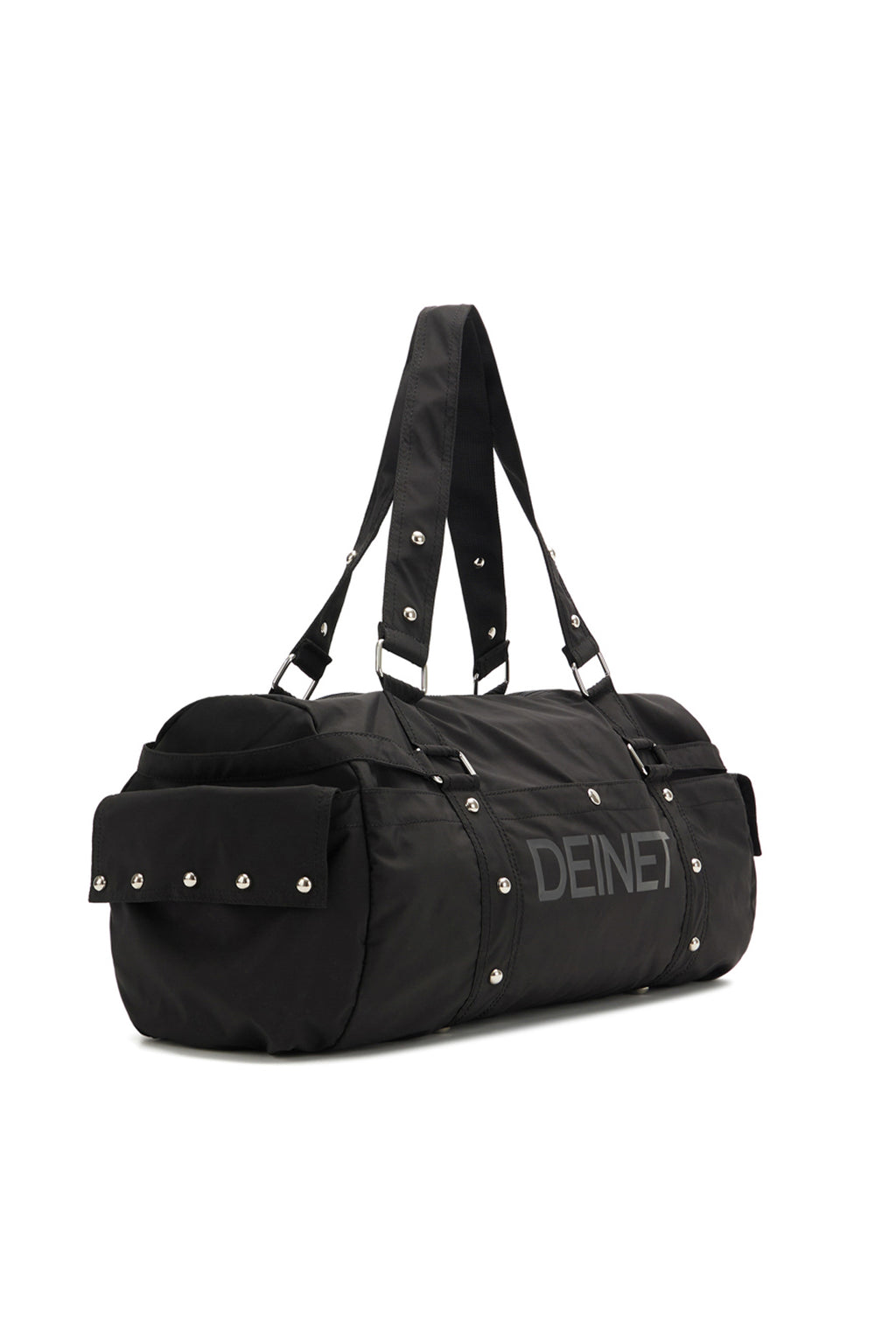 DEINET LOGO DUFFLE BAG IN BLACK