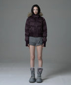 [GILA ARCHIVE] Fur Hood Light Padded Jacket - 2 Colors